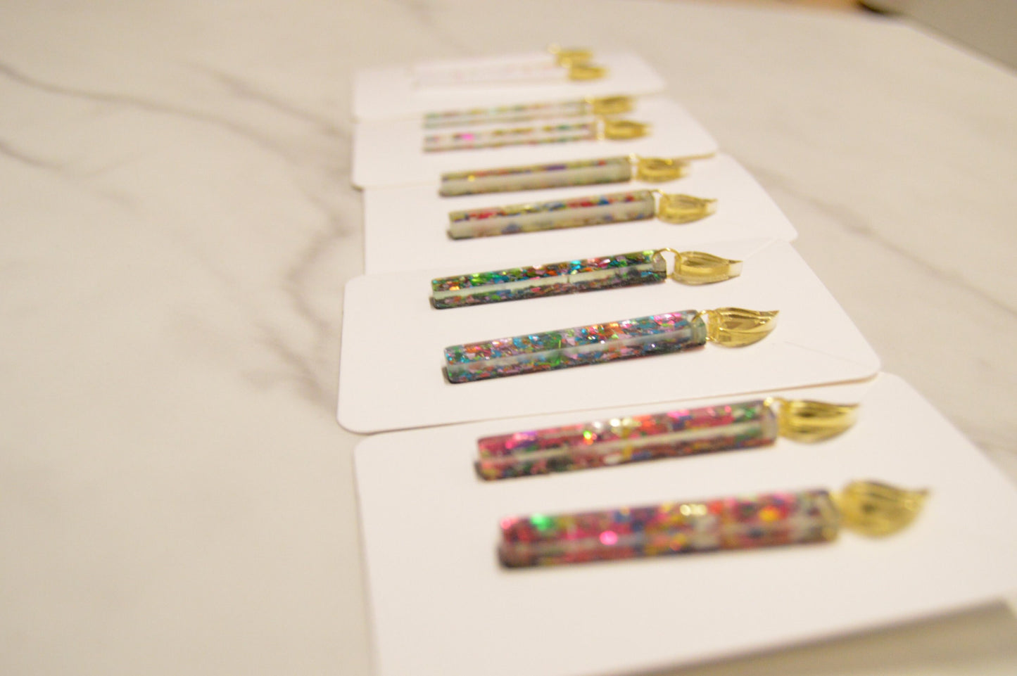 Candle Dangle Earrings - Acrylic