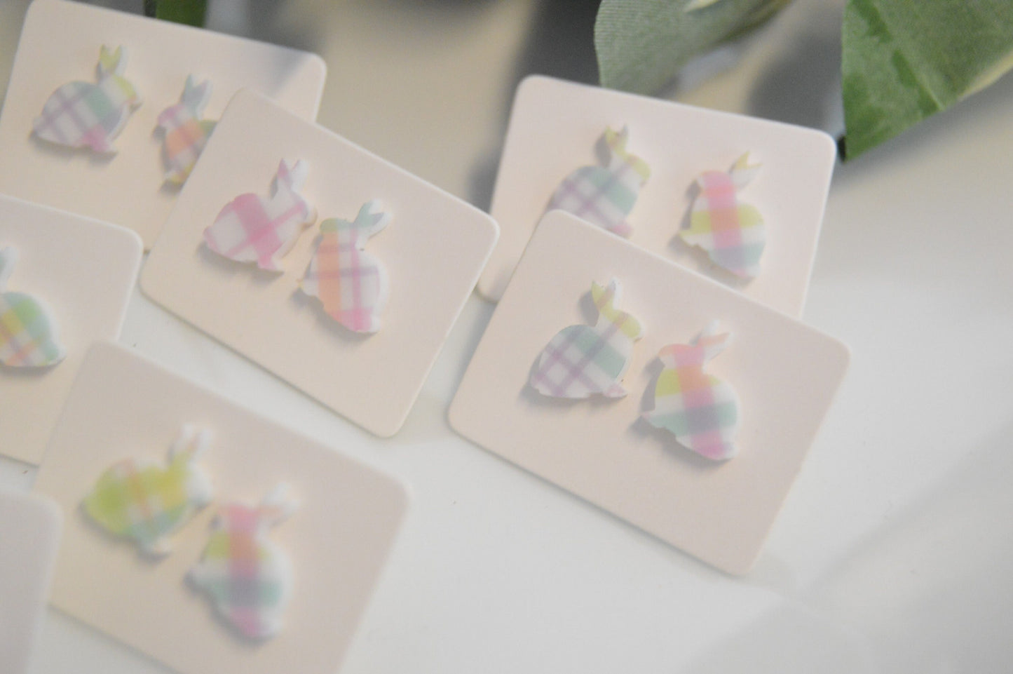 Bunny Stud Earrings - Acrylic