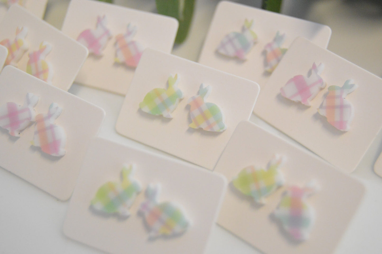Bunny Stud Earrings - Acrylic