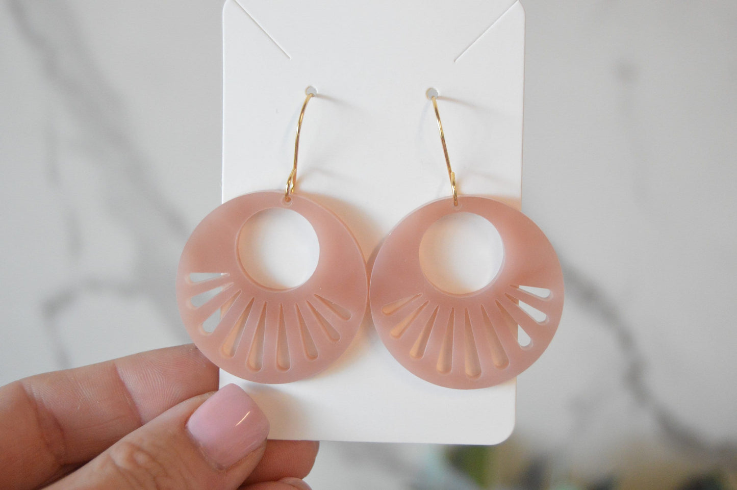 Boho Circle Earrings - Acrylic