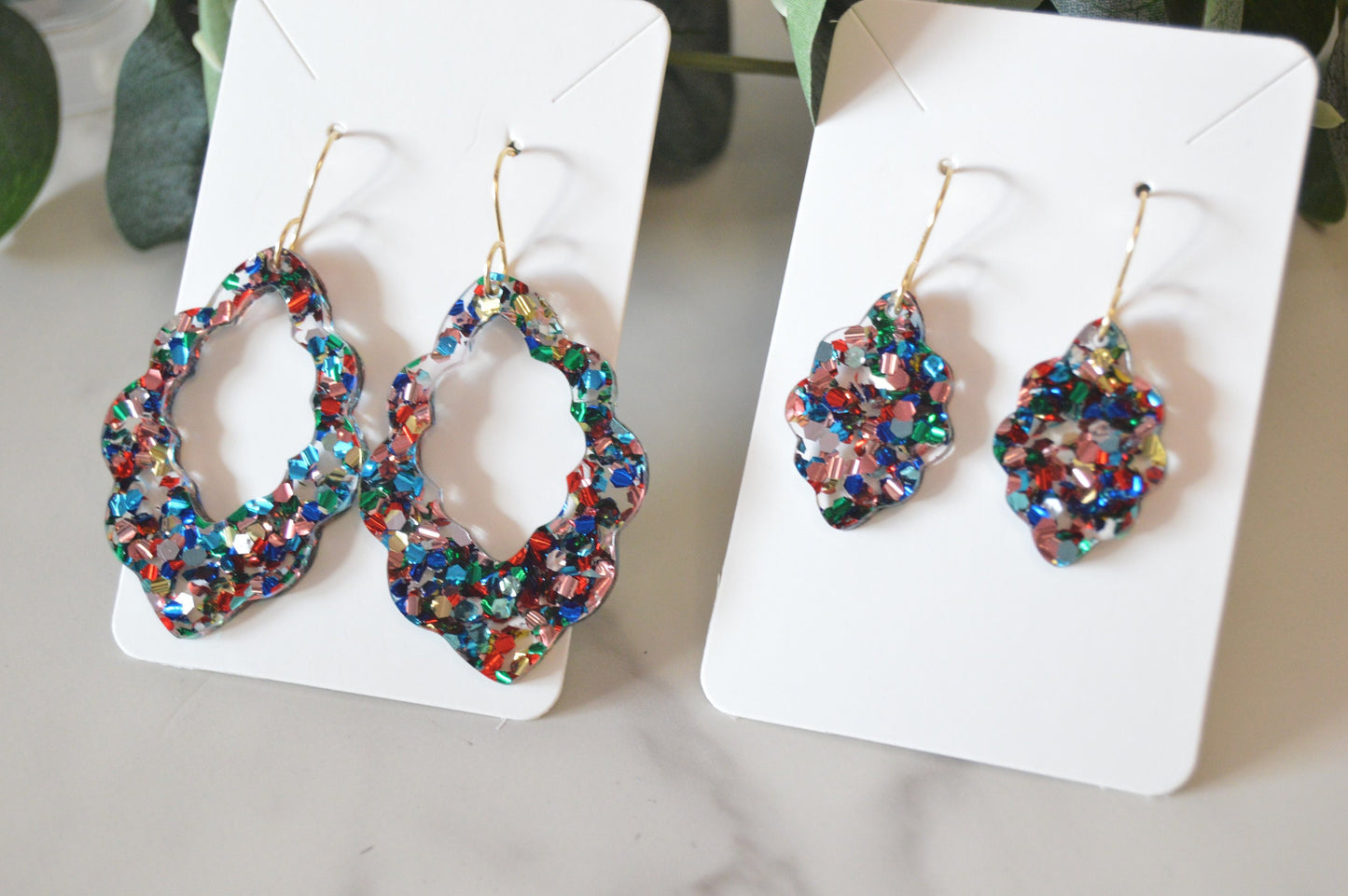 Mom + Me Colorful Earring Set - Acrylic