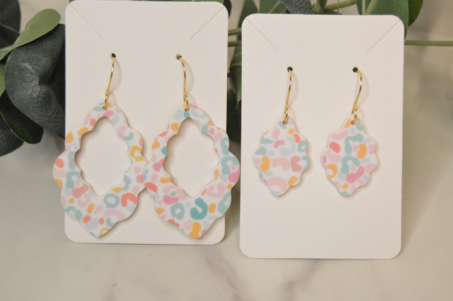 Mom + Me Leopard Print Earring Set - Acrylic