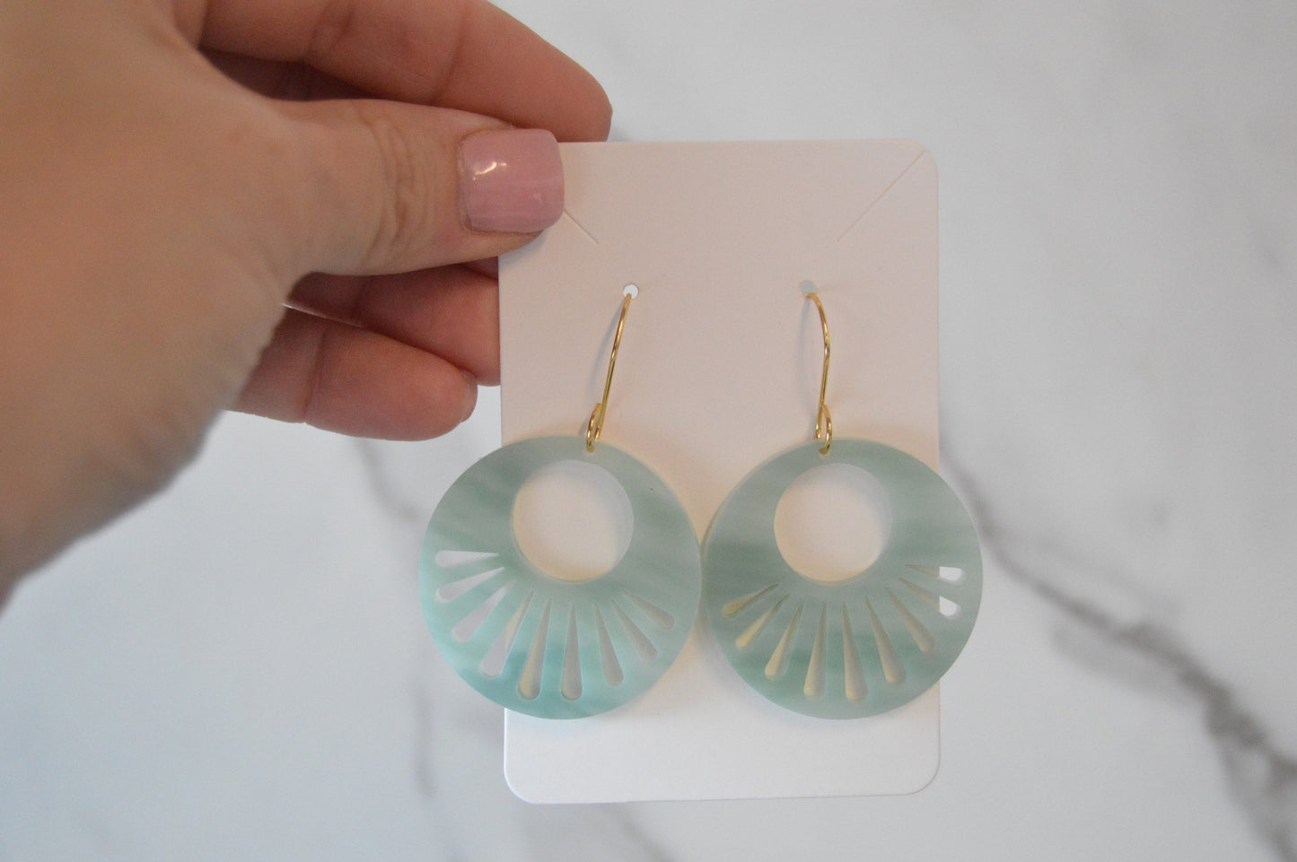 Boho Circle Earrings - Acrylic