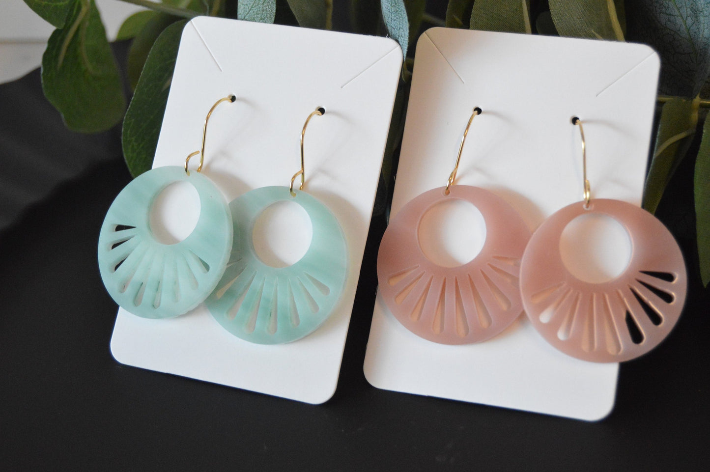 Boho Circle Earrings - Acrylic