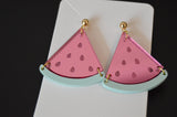 Watermelon Dangle Earrings - Acrylic
