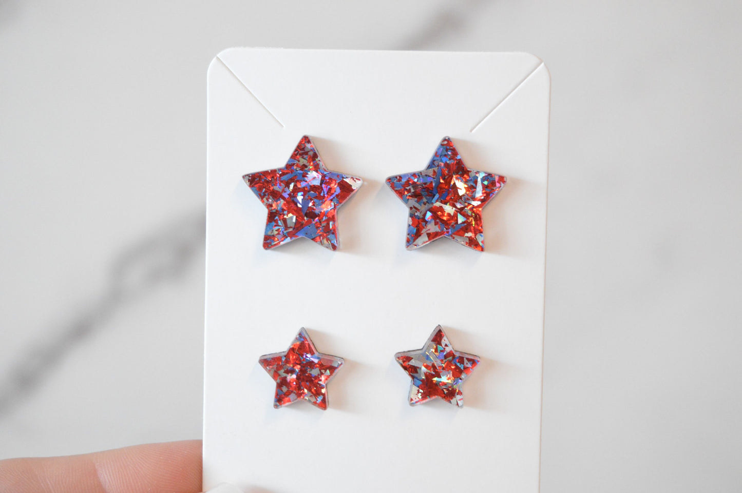 Mom + Me Patriotic Earring Set - Acrylic