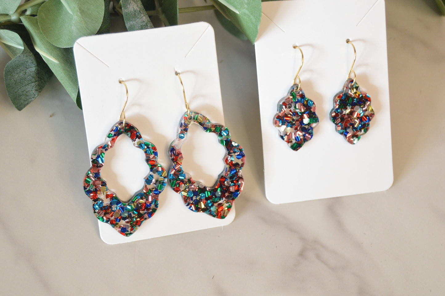 Mom + Me Colorful Earring Set - Acrylic