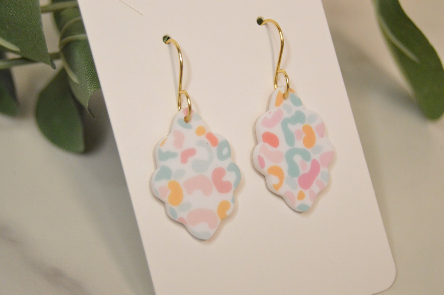 Mom + Me Leopard Print Earring Set - Acrylic