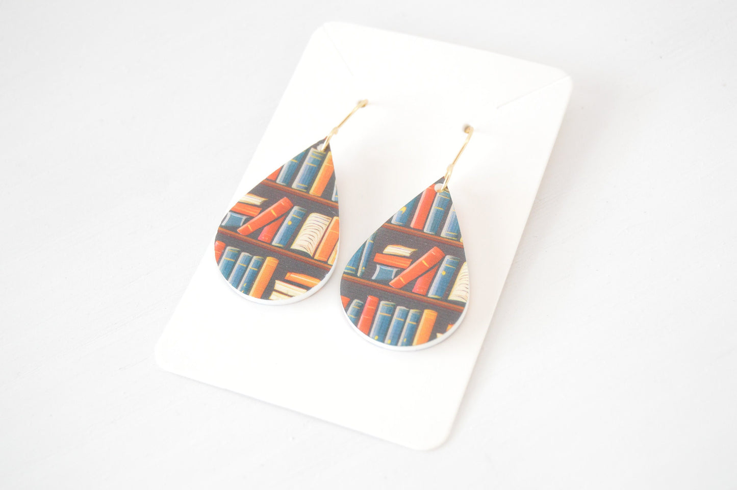 Bookshelf Drop Earrings - Acrylic