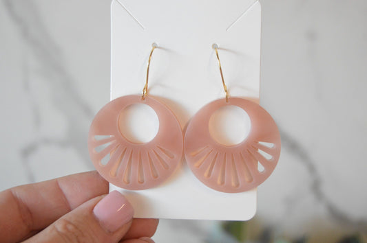 Boho Circle Earrings - Acrylic