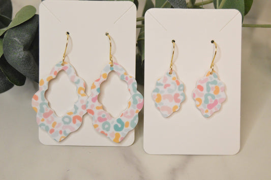 Mom + Me Leopard Print Earring Set - Acrylic