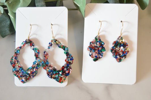 Mom + Me Colorful Earring Set - Acrylic