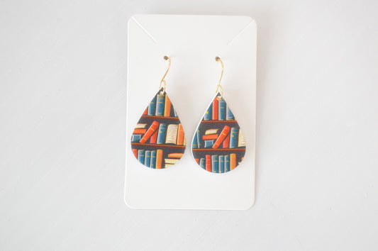 Bookshelf Drop Earrings - Acrylic