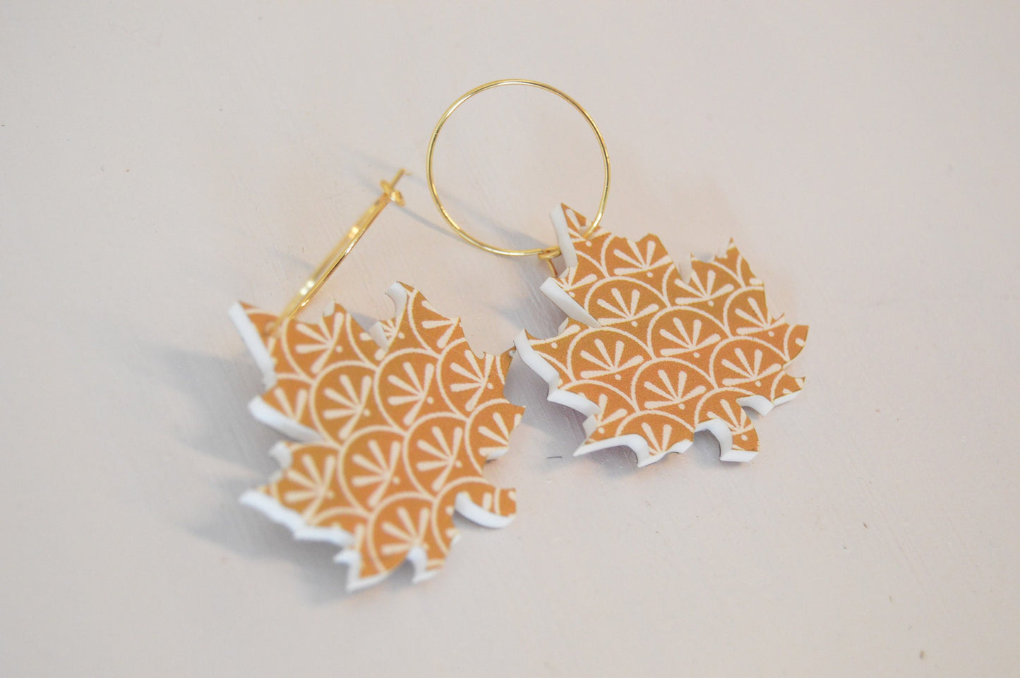 Leaf Earrings - Acrylic