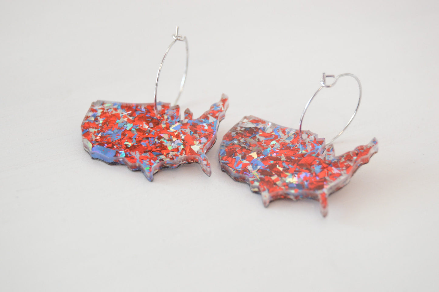 Patriotic USA Earring - Acrylic