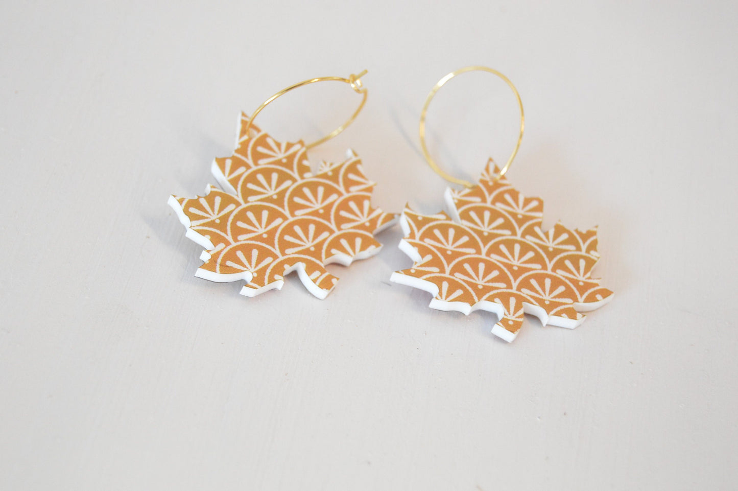 Leaf Earrings - Acrylic