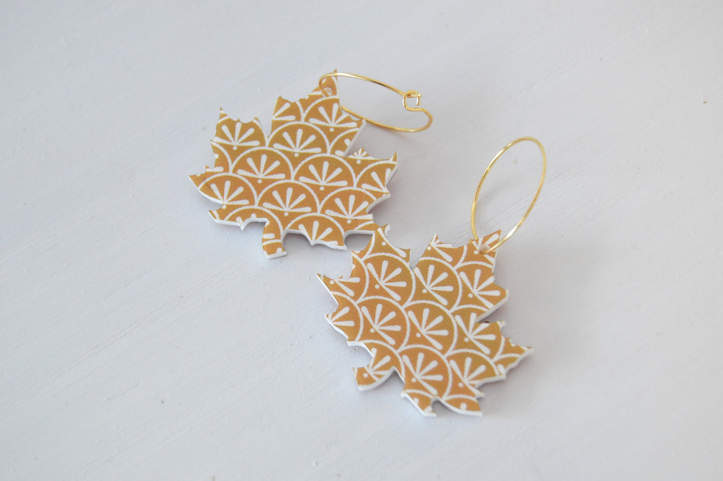 Leaf Earrings - Acrylic