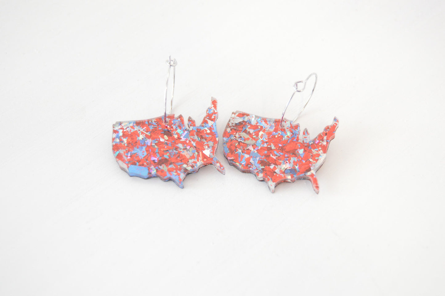 Patriotic USA Earring - Acrylic